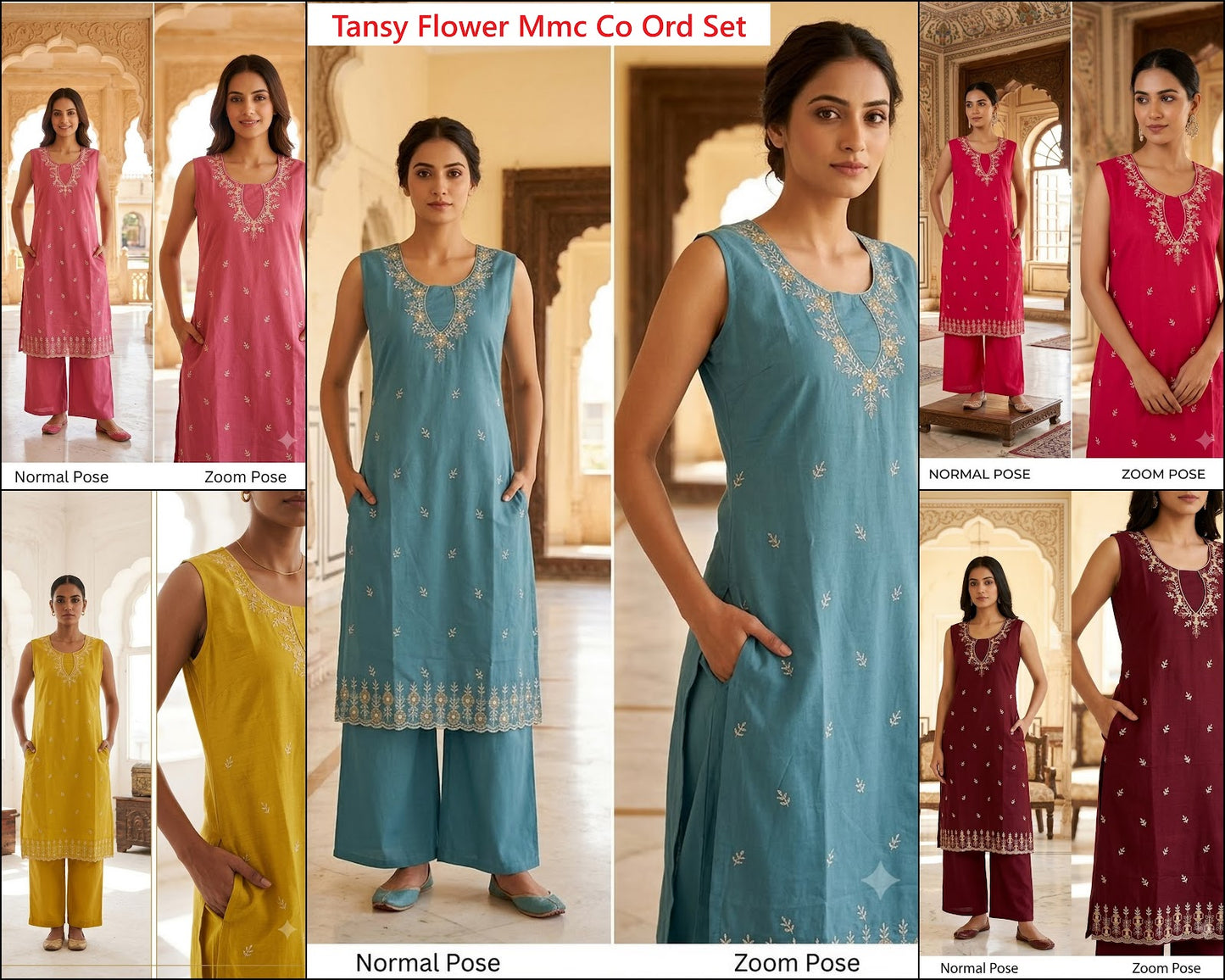 Tansy Flower Mmc Vatican Co Ord Set Wholesaler India