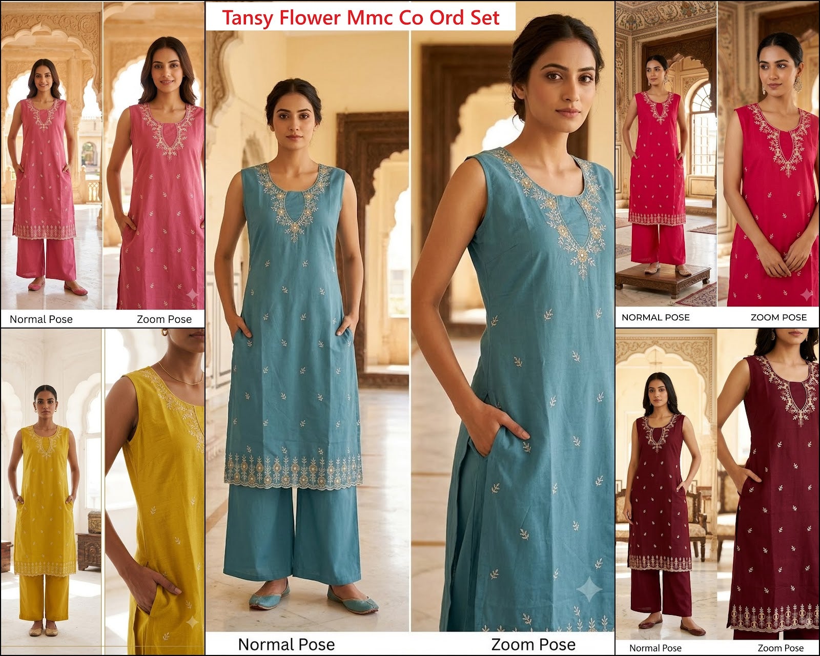 Tansy Flower Mmc Vatican Co Ord Set Wholesaler India