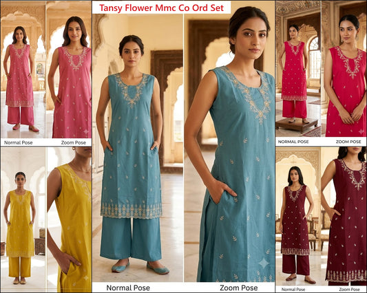 Tansy Flower Mmc Vatican Co Ord Set Wholesaler India