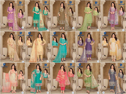 Telephone Raashi Kota Checks Readymade Pant Style Suits Exporter Ahmedabad