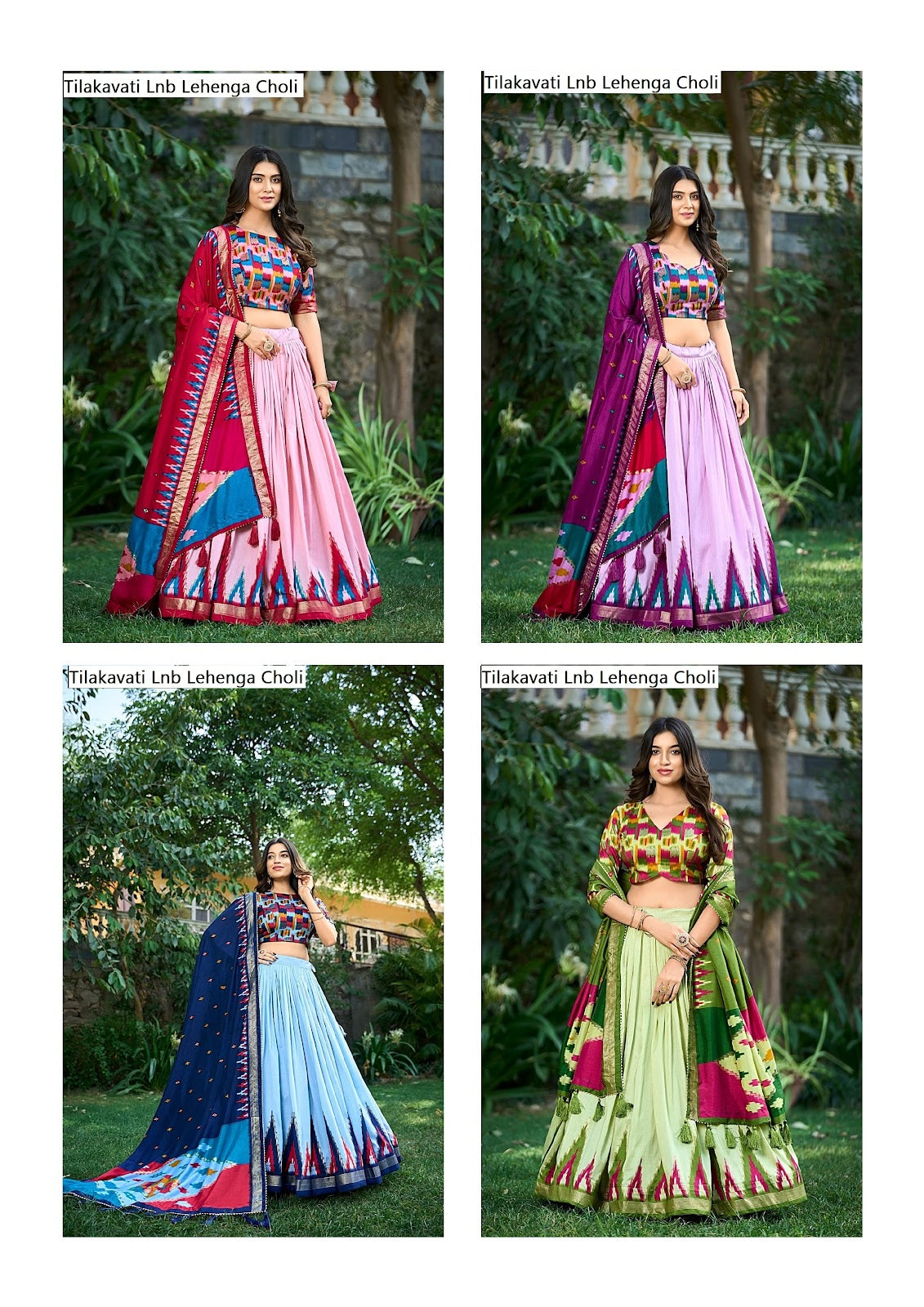Tilakavati Lnb Tussar Silk Lehenga Choli Wholesaler India