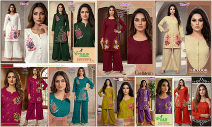 Tina Infinity Dhabu Co Ord Set Wholesaler