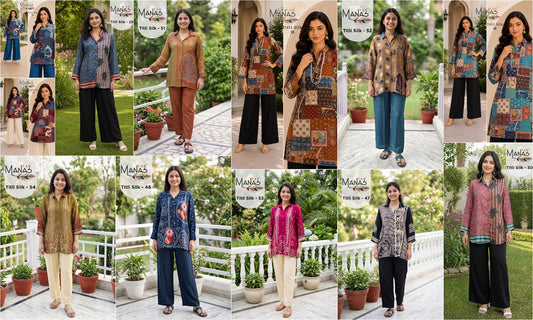 Titli Silk Manas Crepe Co Ord Set Exporter India