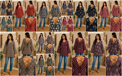 Trending Article 2305 Virasat Jaipuri Short Kurtis Supplier India