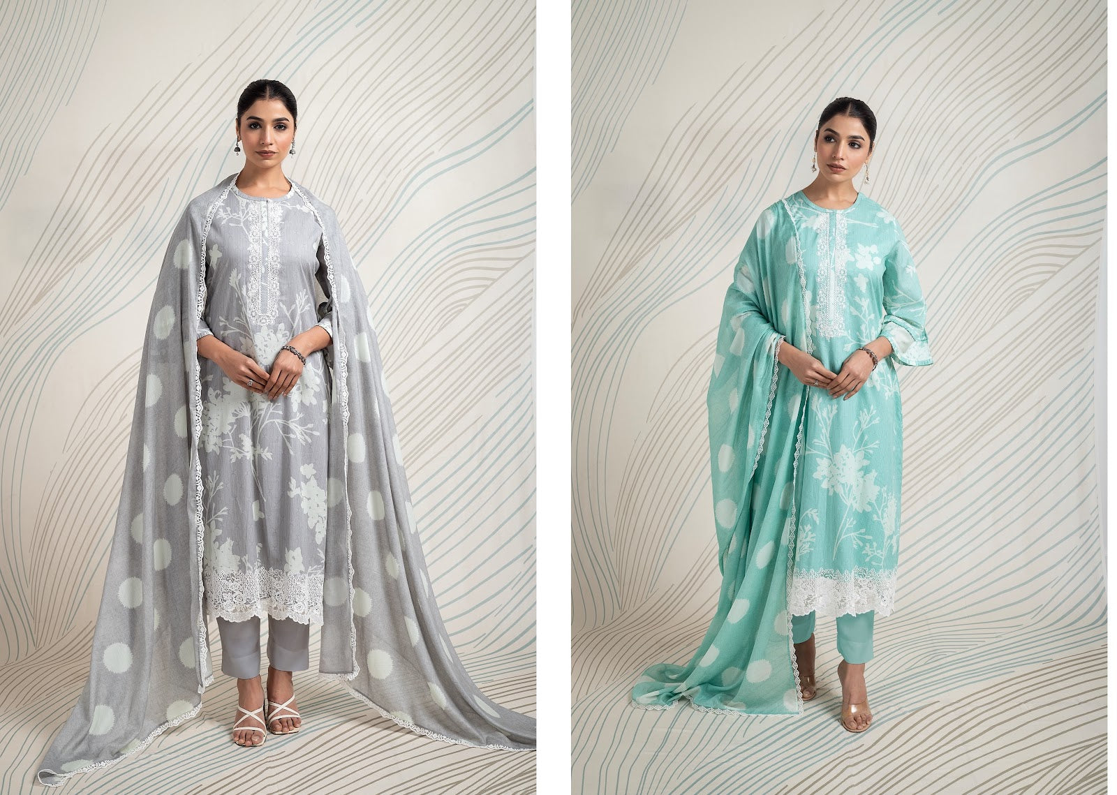 Tula Naariti Pure Muslin Pant Style Suits Exporter Gujarat