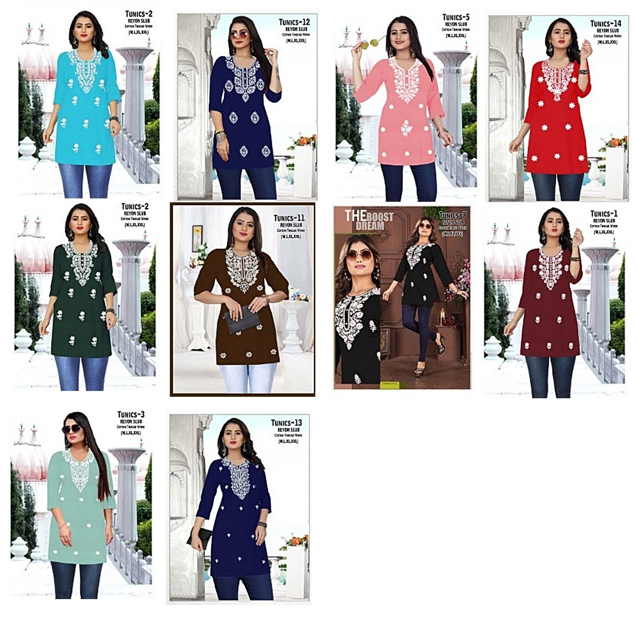 Tunics 1 Agy Rayon Slub Short Kurtis Exporter India