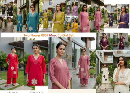 Two Flower 0807 Mmc Vatican Co Ord Set Wholesale Price