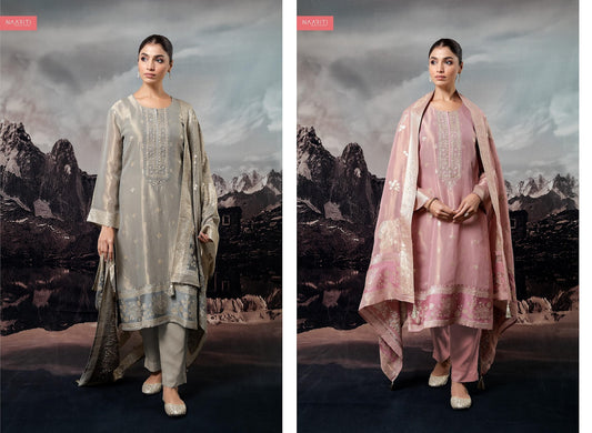 Vaniq Naariti Tissue Silk Pant Style Suits Manufacturer