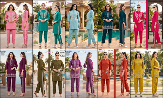 Vetican Silk 1009 Kaykay Co Ord Set Exporter Gujarat