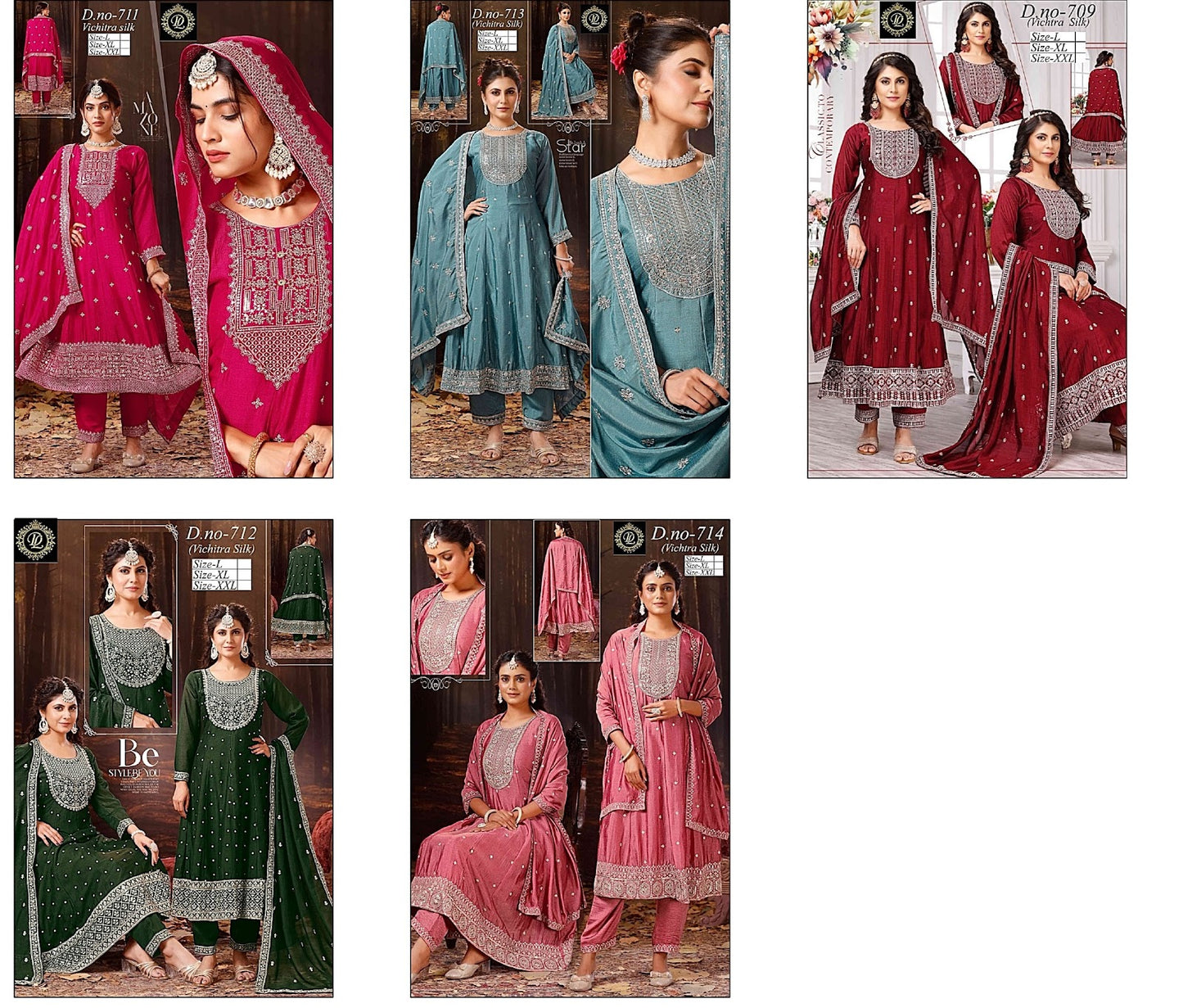 Vichitra Silk Het Readymade Anarkali Suits Manufacturer