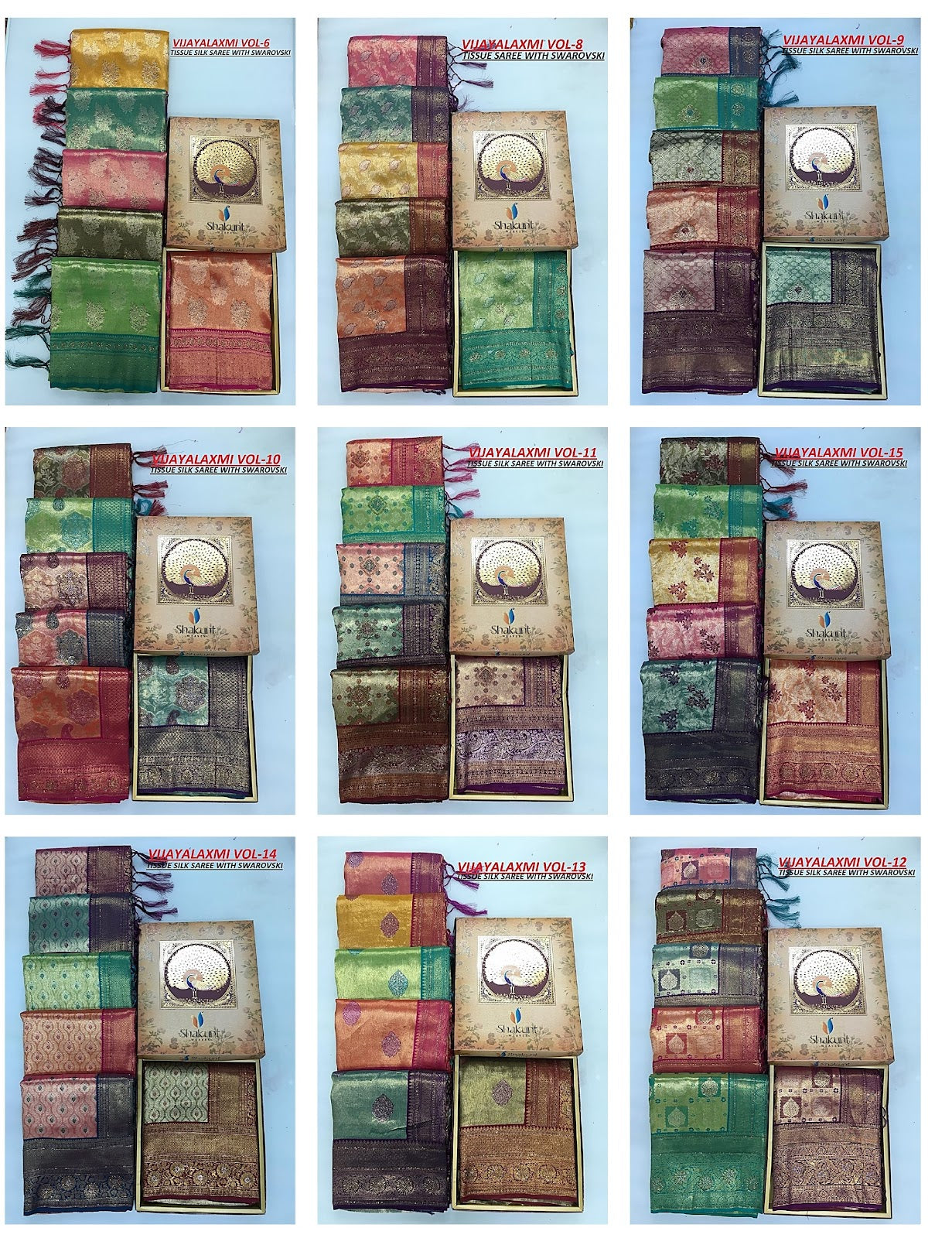 Vijaylakshmi Shakunt Tissue Silk Sarees Supplier Gujarat