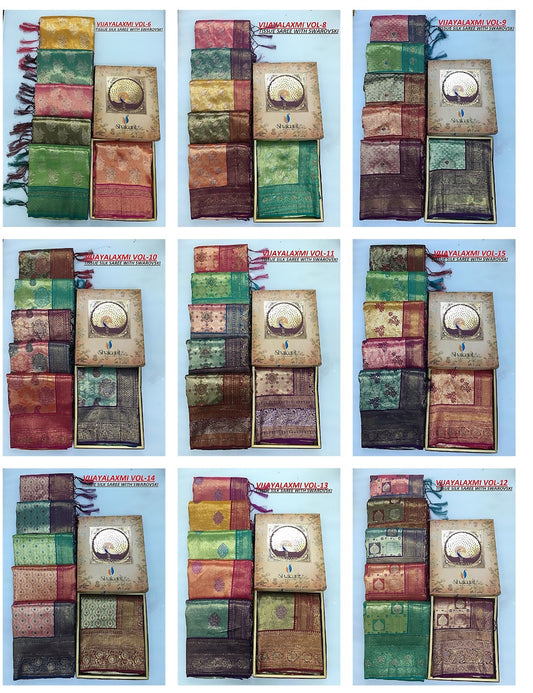 Vijaylakshmi Shakunt Tissue Silk Sarees Supplier Gujarat