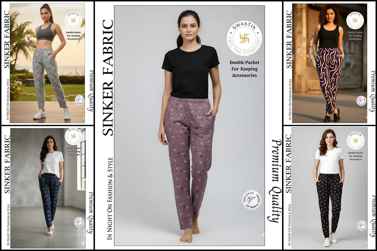 Vol 0003 C Swastik Sinker Women Night Lower Exporter Ahmedabad