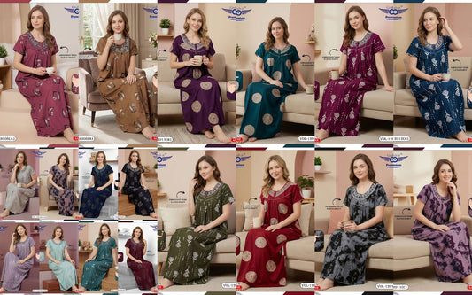 Vol 12008-12013 Grab It Alpine Night Gowns Wholesaler Gujarat