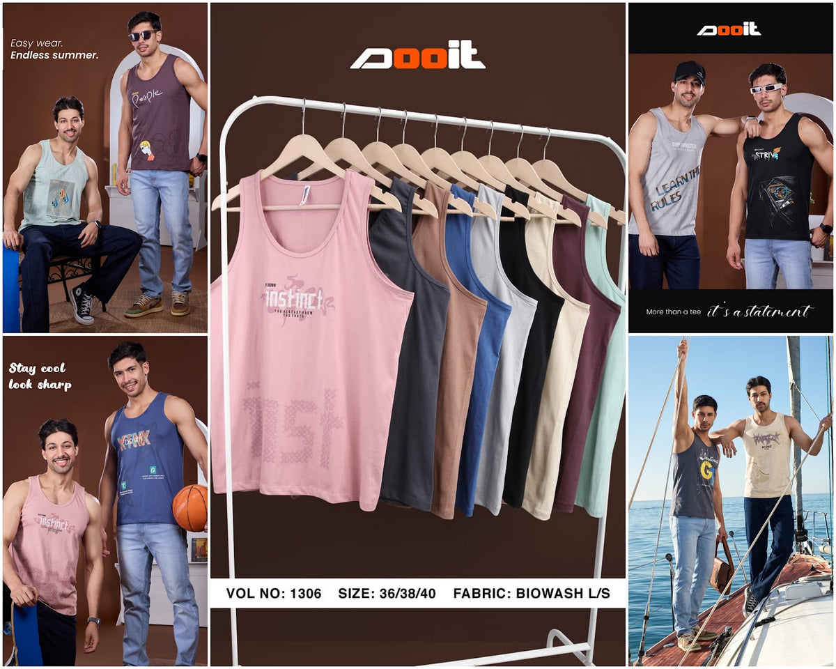Vol 1306 Cotton Dooit Biowash Mens Sando Supplier