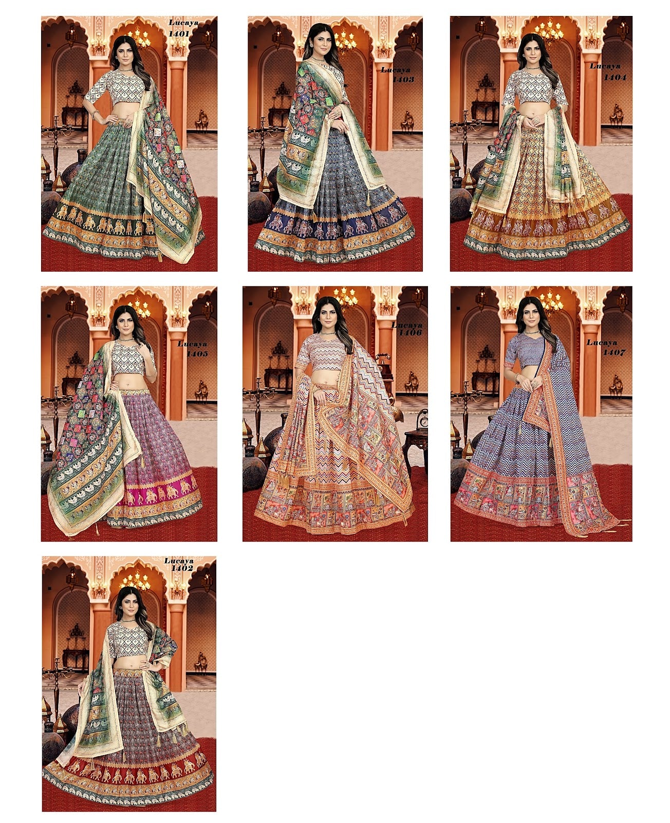 Vol 14 Lucaya Dola Silk Lehenga Choli Supplier Ahmedabad