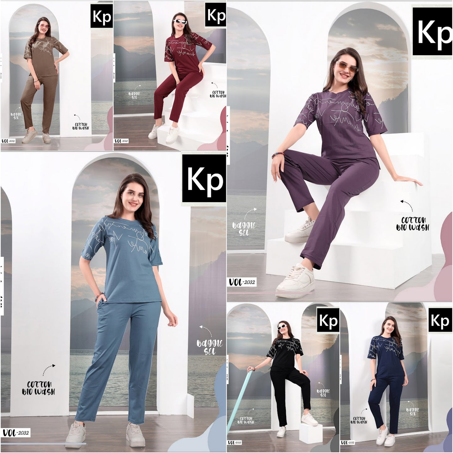 Vol 2032 Colors Kp Cotton Pyjama Night Suits Exporter Ahmedabad