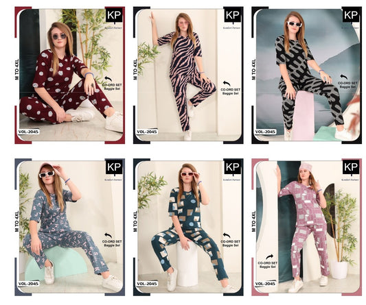 Vol 2045 Kp Hosiery Co Ord Set Supplier India