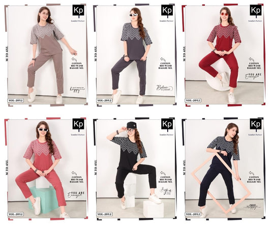 Vol 2052 Kp Cotton Pyjama Night Suits Wholesale Price