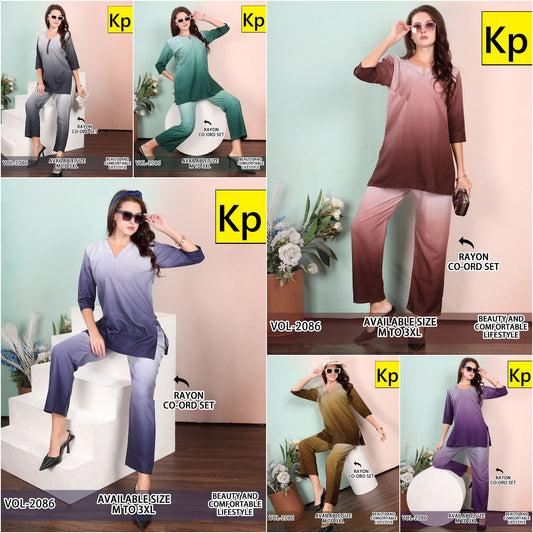 Vol 2086 Kp Rayon Co Ord Set Wholesale Price