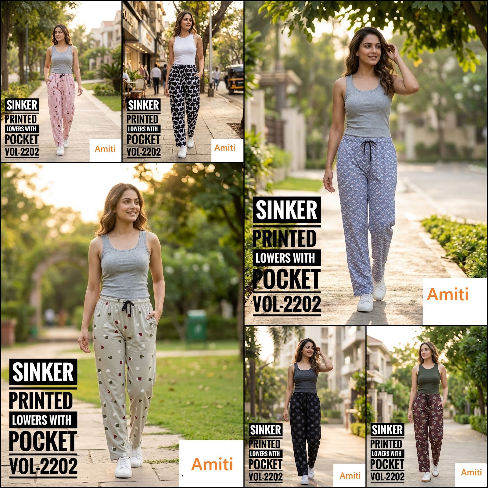 Vol 2202 Hosiery Amiti Sinker Women Night Lower Exporter Ahmedabad