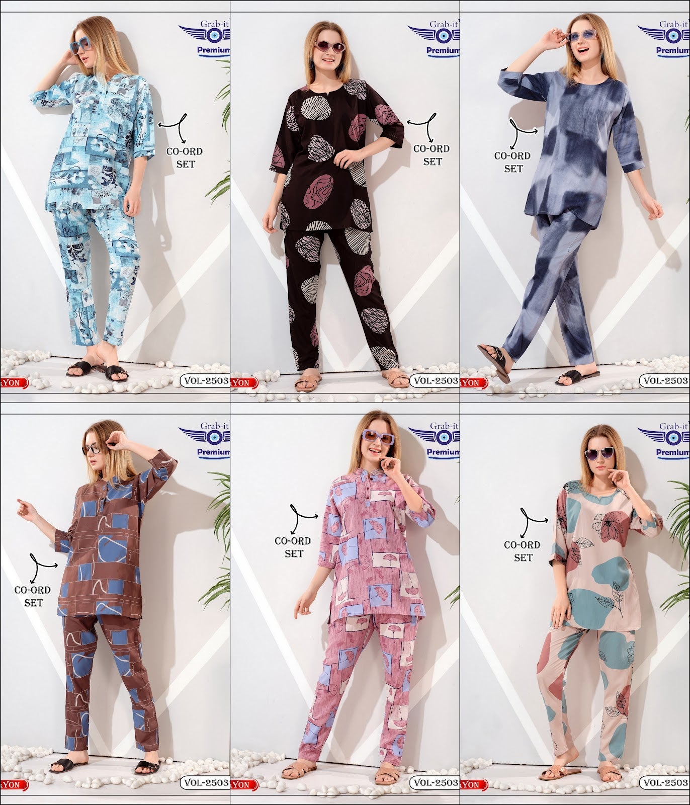 Vol 25037 B Grab It Rayon Co Ord Set Wholesale Price