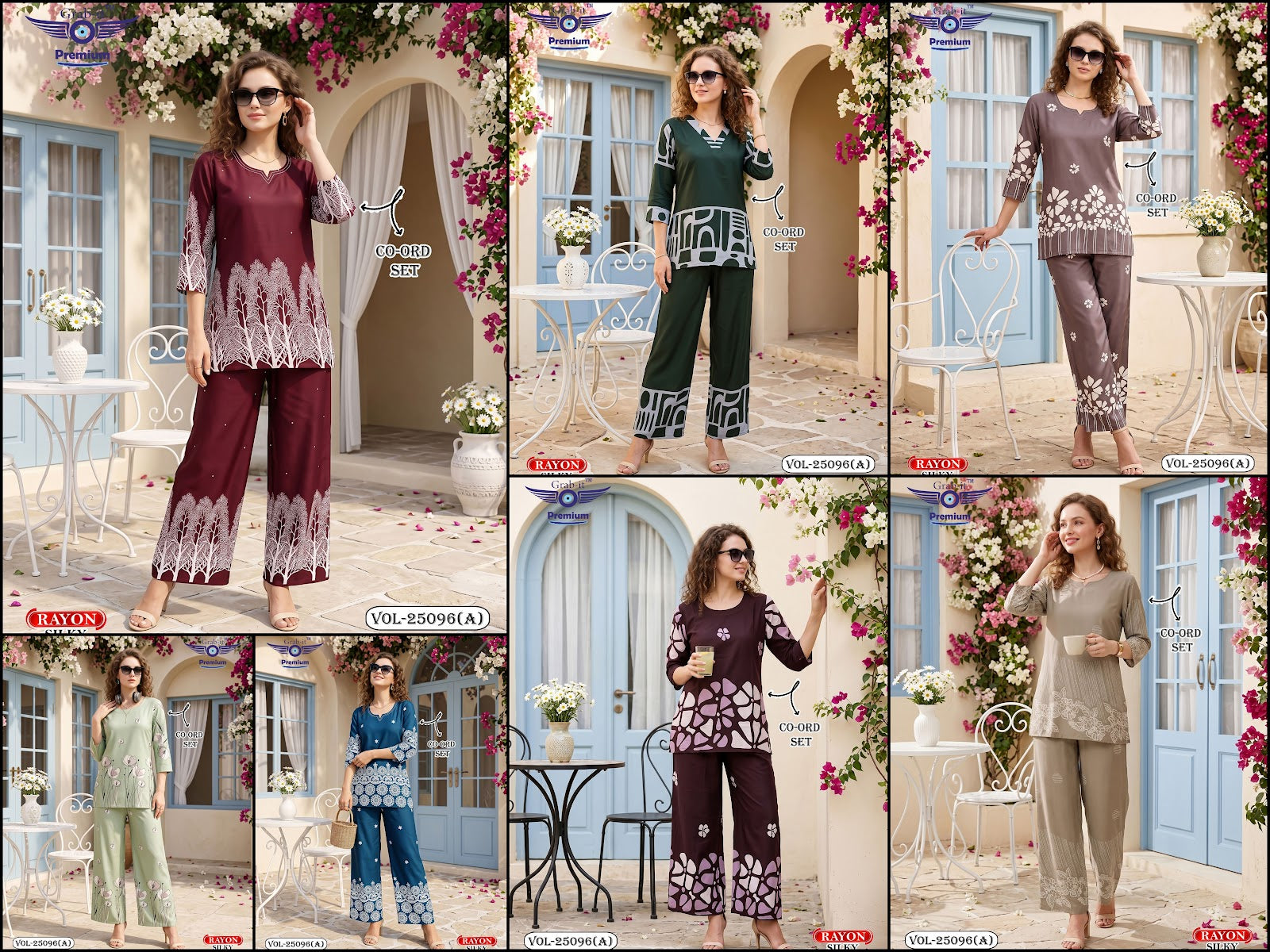 Vol 25096 A Grab It Rayon Co Ord Set Manufacturer India