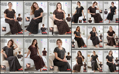 Vol 2870-2784 Diamond Queen Lizzy Bizzy Night Gowns Exporter Ahmedabad