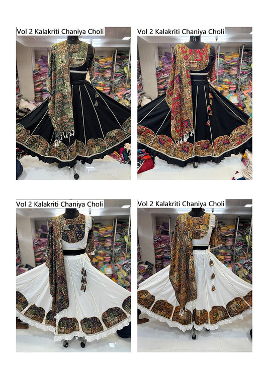 Vol 2 Kalakriti Rayon Cotton Chaniya Choli Supplier Ahmedabad