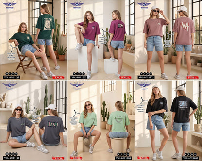 Vol 4021 Q Grab It Tencil Women Oversized Tshirt Manufacturer