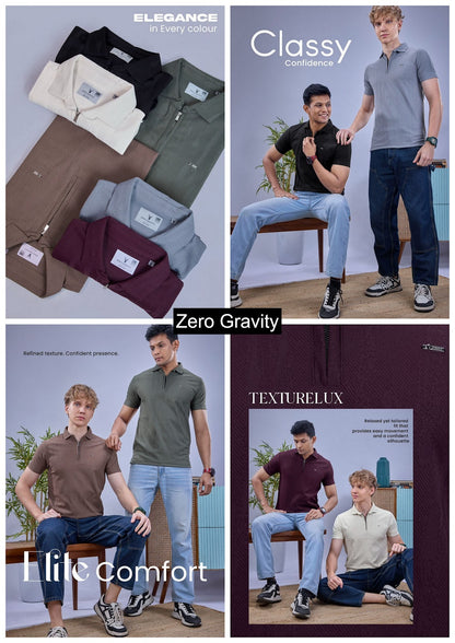 Vol 6235 To 6240 Zero Gravity Jacquard Knit Mens Tshirts Supplier