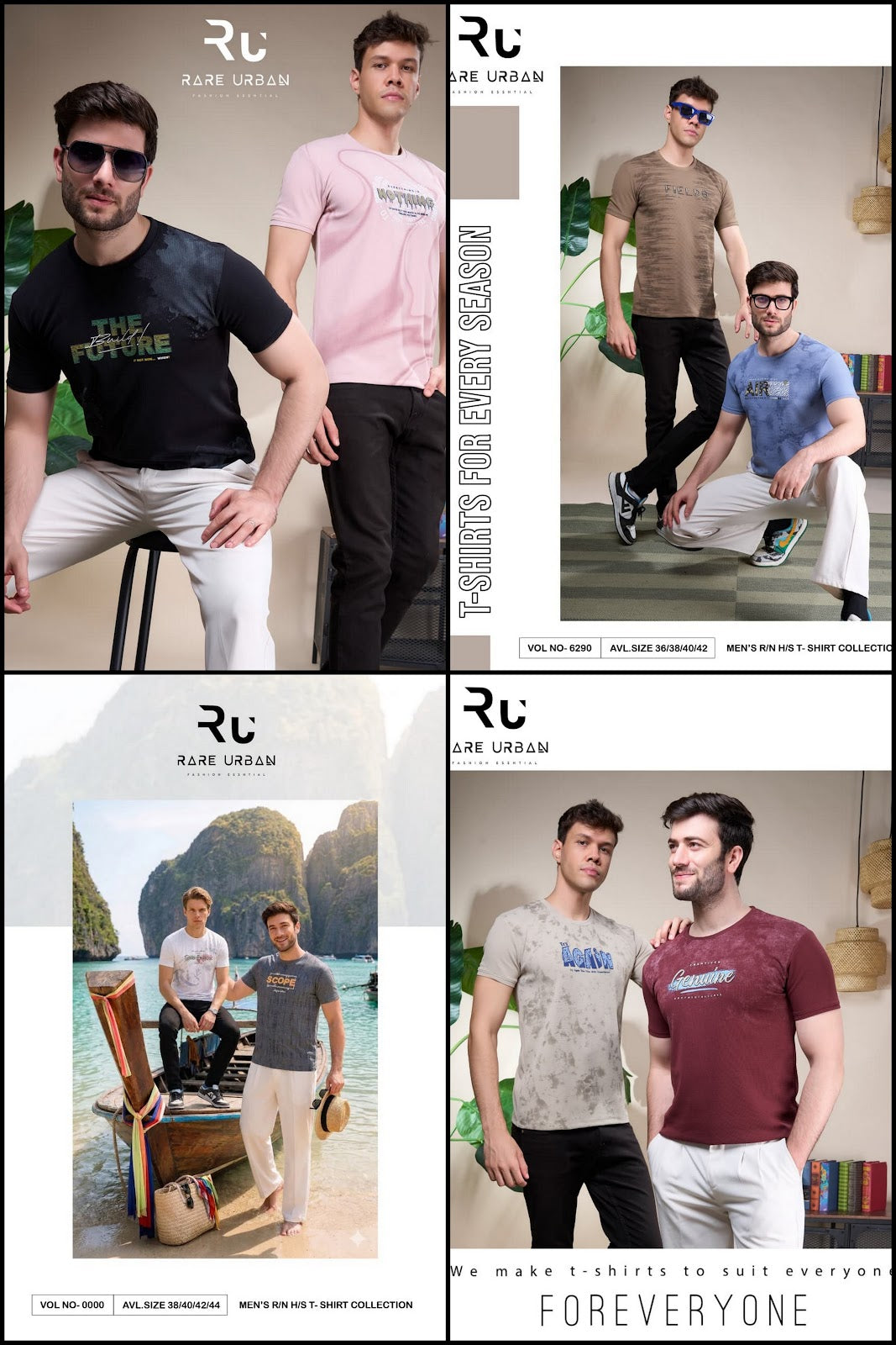 Vol 6290 Rare Urban Cotton Mens Tshirts Exporter
