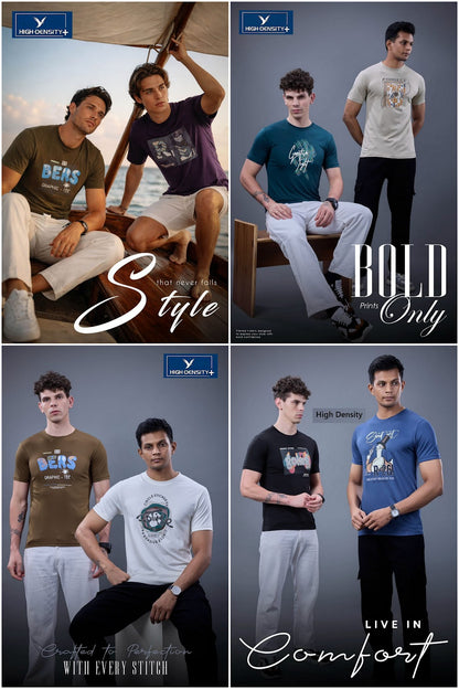Vol 7061 To 7068 High Density Tencil Lycra Mens Tshirts Supplier Gujarat