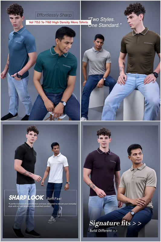 Vol 7153 To 7160 High Density Imported Mens Tshirts Wholesale Rate