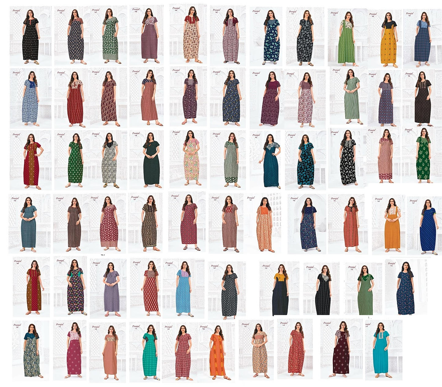Vol 7 Pragati Pranjul Cotton Night Gowns Manufacturer Gujarat