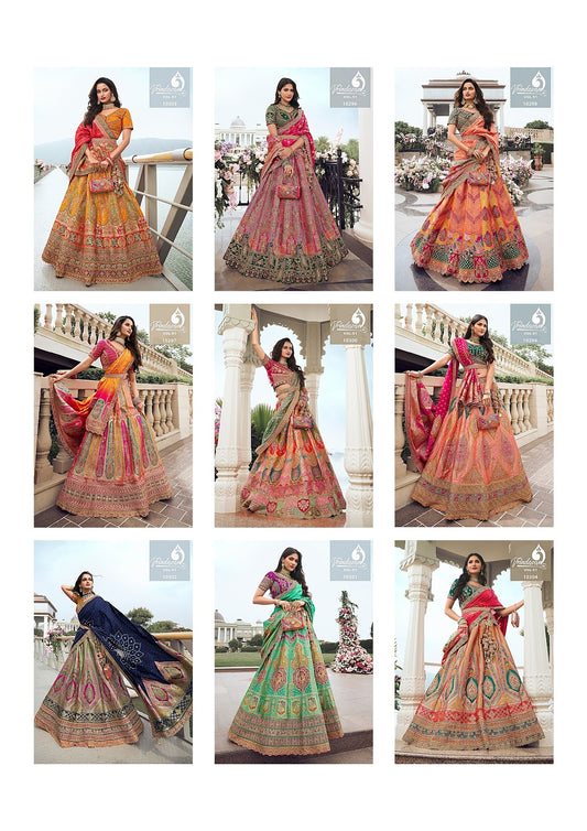 Vrindavan Vol 51 Royal Banarasi Silk Lehenga Choli Supplier