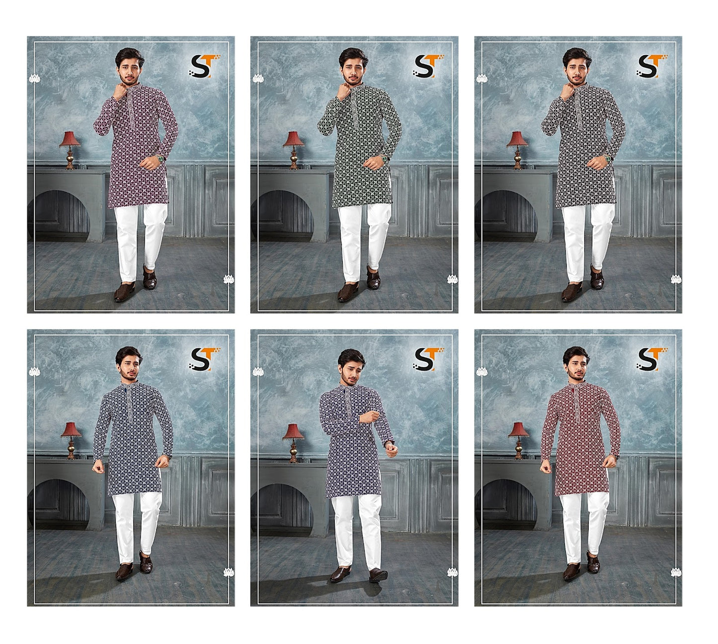 Wedding Special Salas Rayon 14Kg Mens Kurta Pajama Exporter Ahmedabad