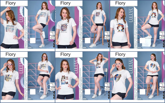 White Plain 2209 Flory Cotton Women Tshirt Wholesaler Ahmedabad