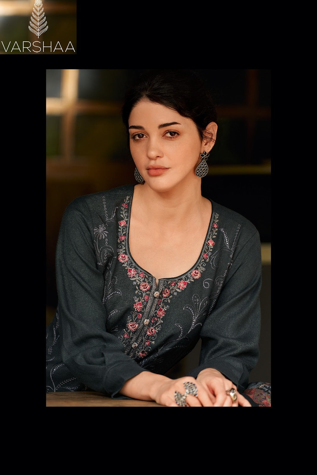 A Winter Serenade Varshaa Pashmina Suits Wholesaler Ahmedabad