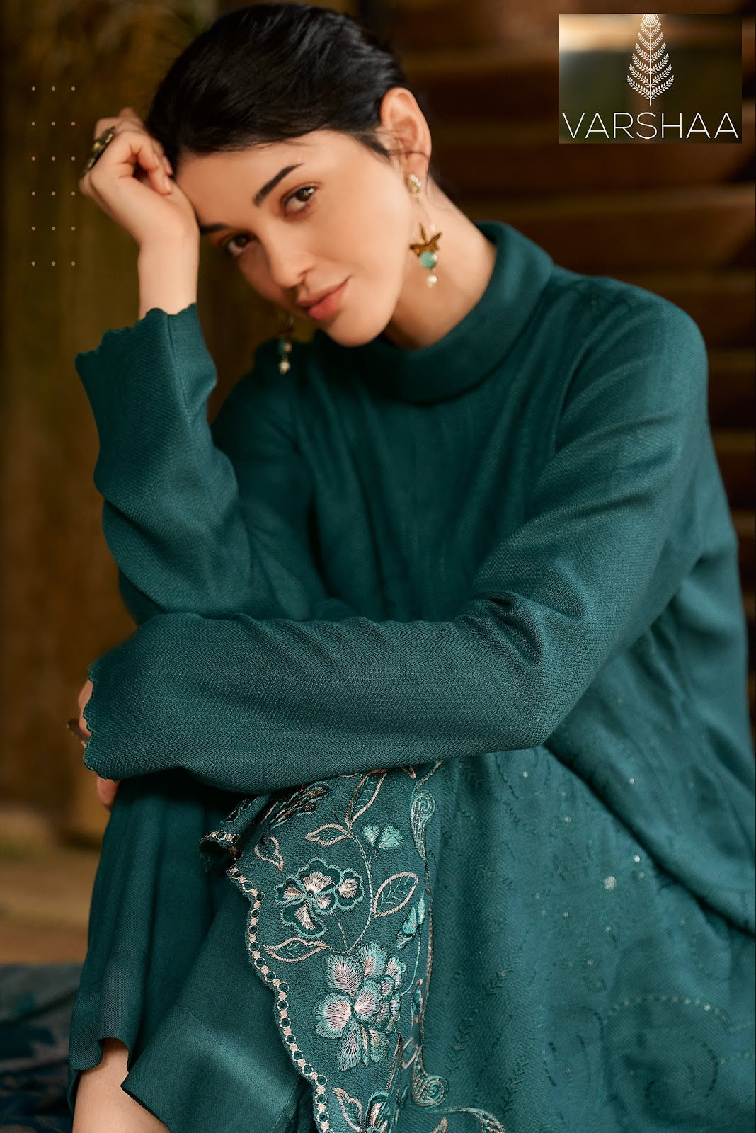 A Winter Serenade Varshaa Pashmina Suits Wholesaler Ahmedabad