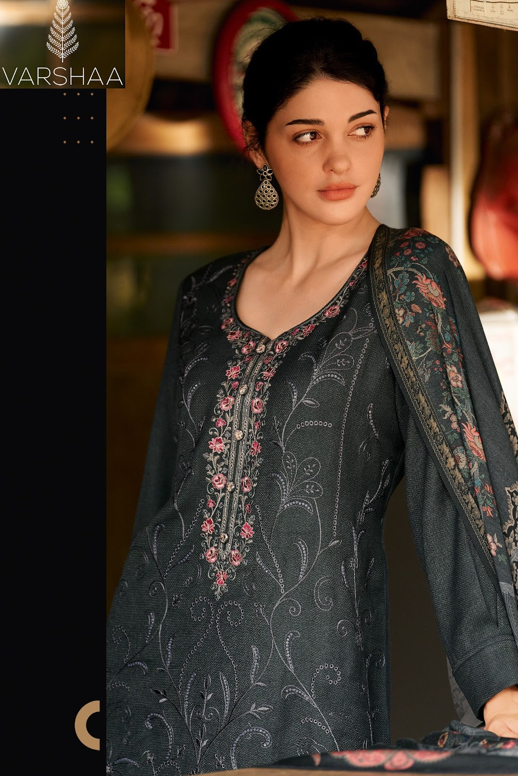 A Winter Serenade Varshaa Pashmina Suits Wholesaler Ahmedabad