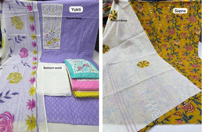 Yukti Sapna Nayandeep Cotton Dress Material Wholesaler
