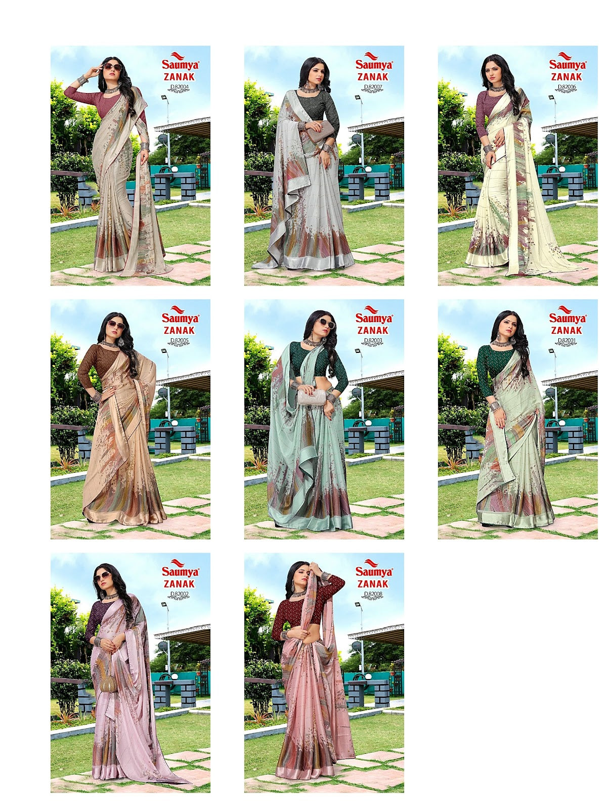 Zanak Saumya J Crape Sarees