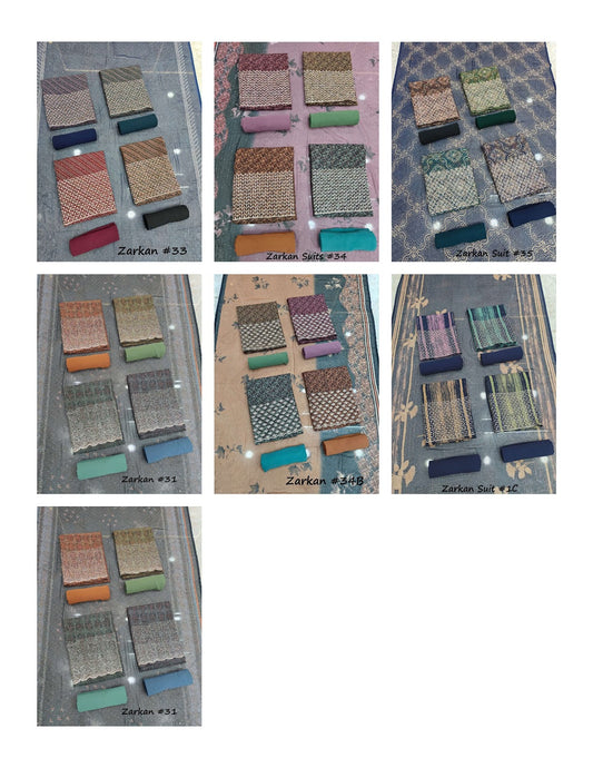 Zarkan Georgette 3009 Vishwam Fabrics Salwar Suits Exporter India