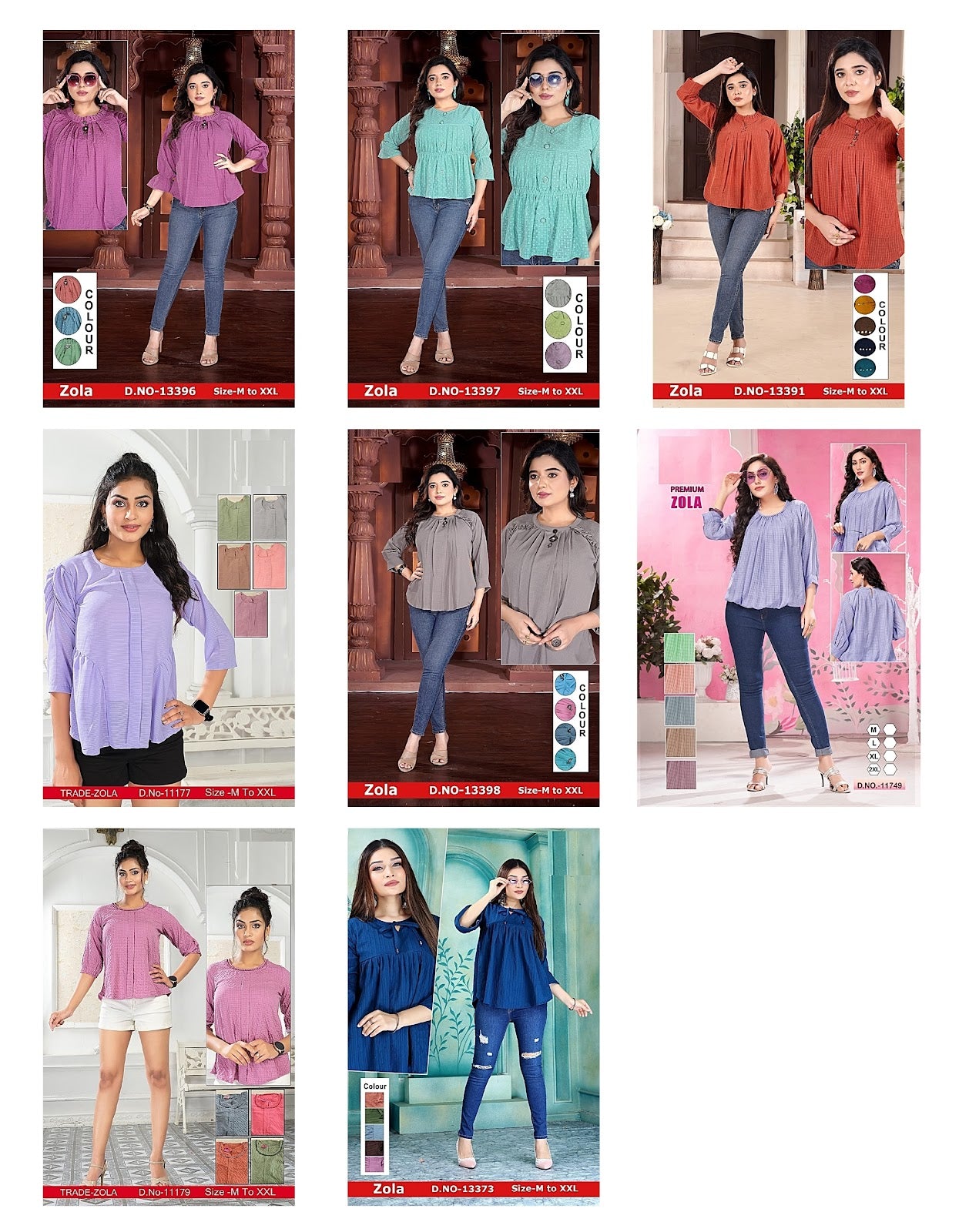 Zola New Jnx Fancy Stylish Tops Wholesale