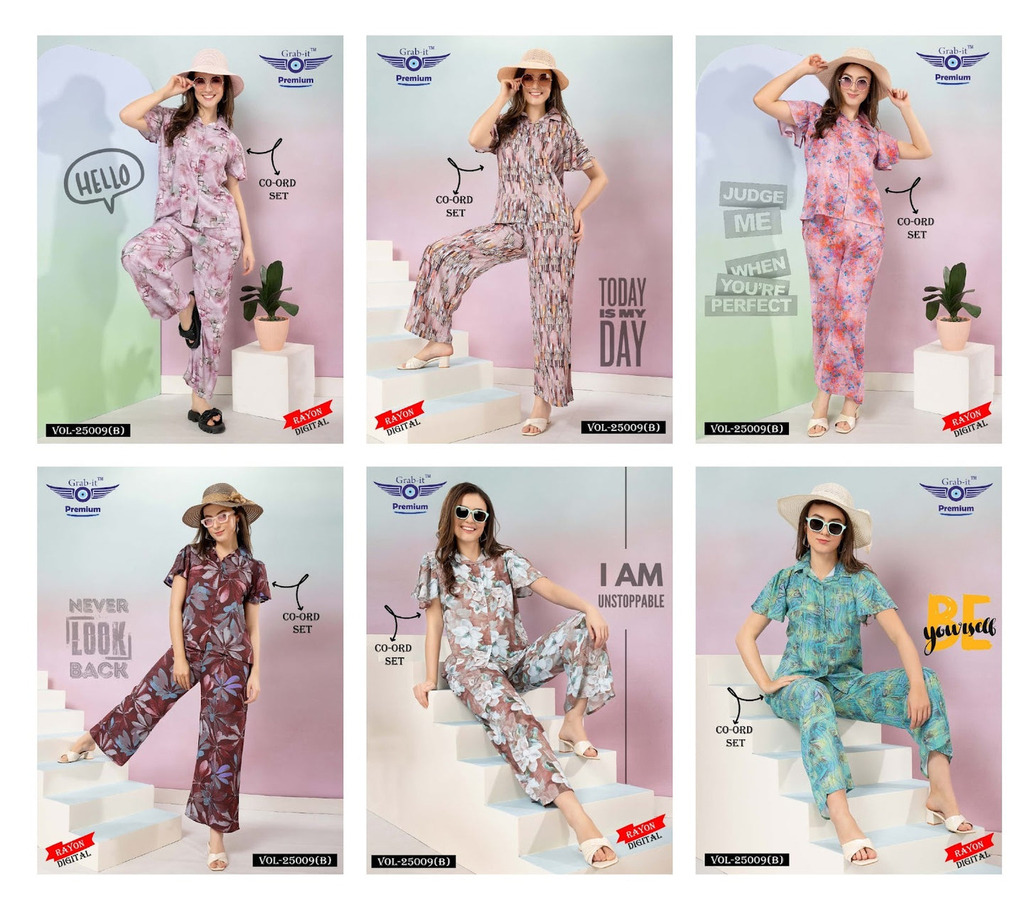 25009 B Grab It Rayon Co Ord Set Exporter Gujarat