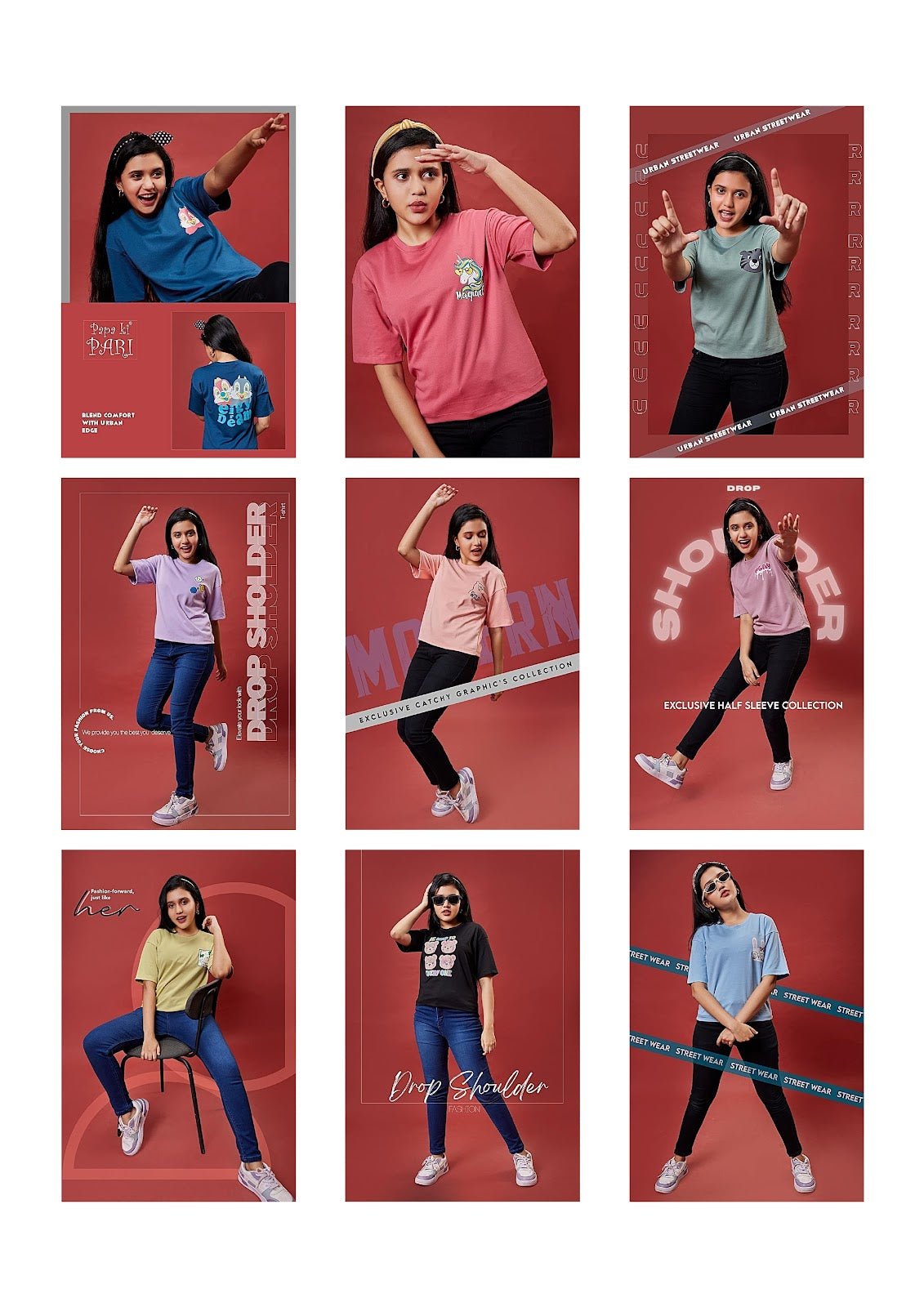 407 Papa Ki Pari Canvas Girls Top Wholesaler Ahmedabad