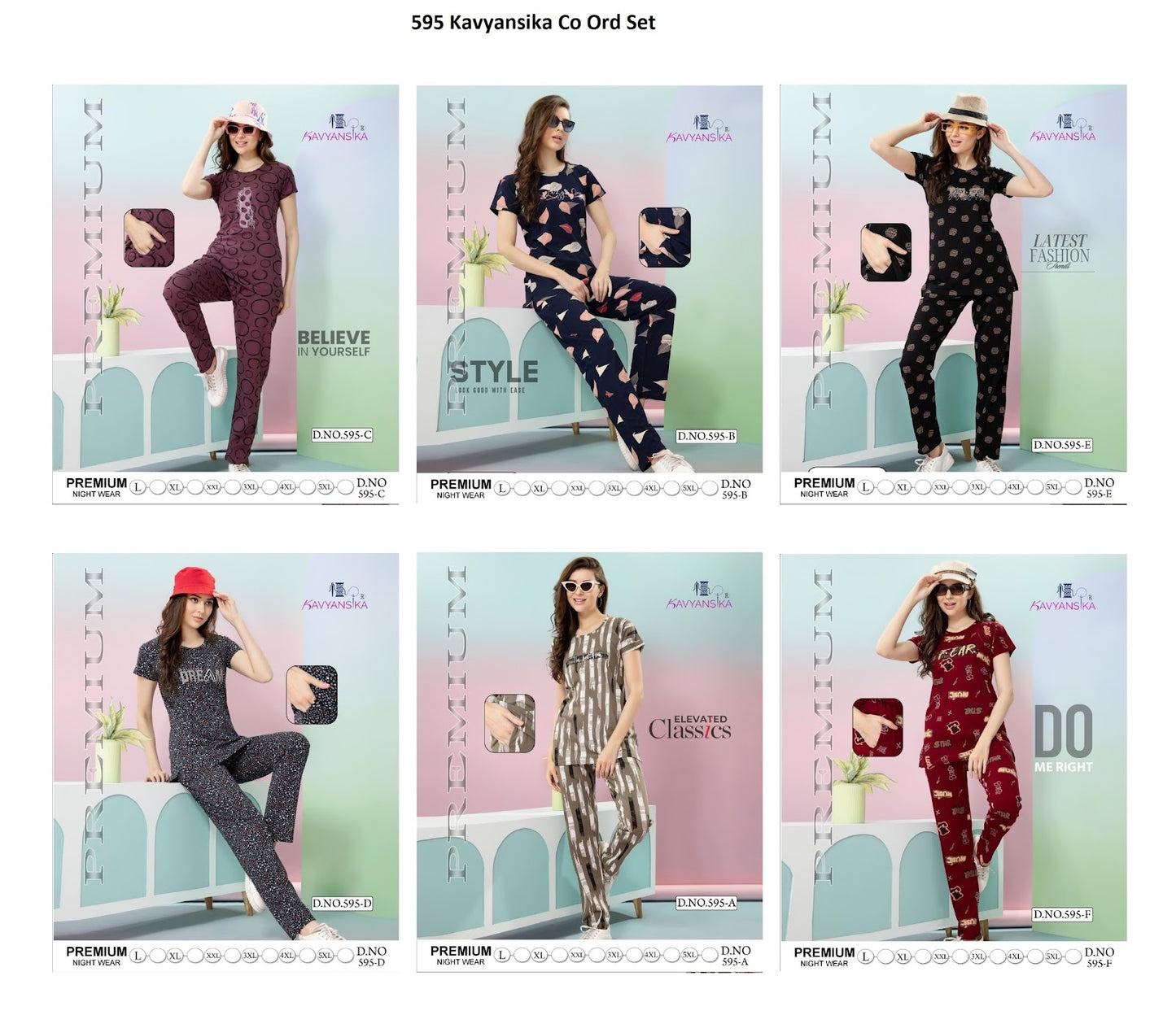 595 Kavyansika Hosiery Cotton Co Ord Set Wholesale Rate