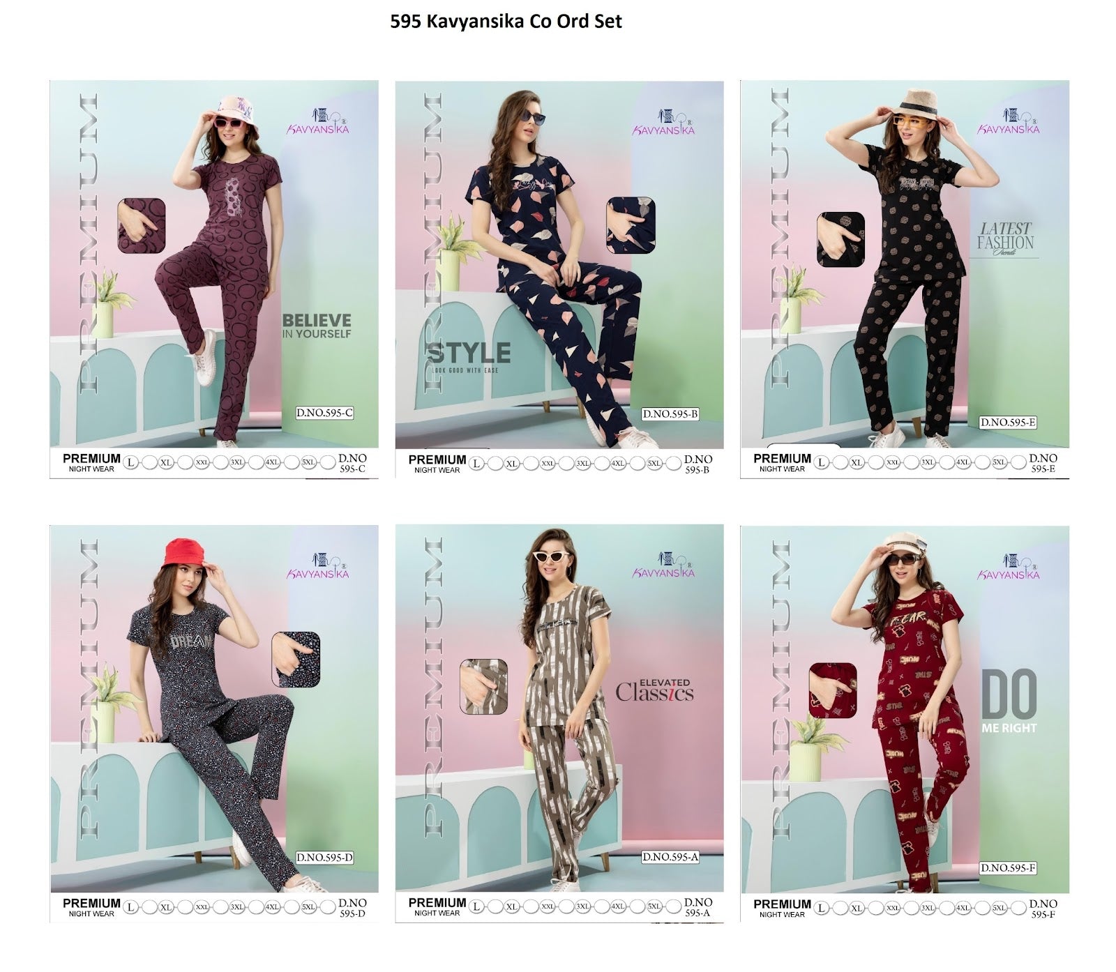 595 Kavyansika Hosiery Cotton Co Ord Set Wholesale Rate