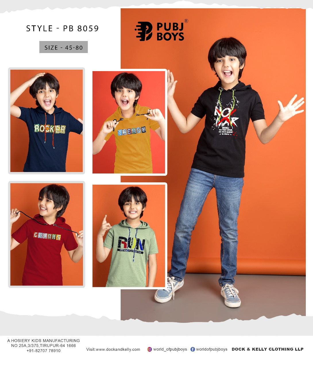 8059 Pubj Pure Cotton Boys Tshirt Wholesaler Gujarat